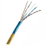 F/UTP屏蔽線纜,6A,500M/軸,LSZH,黃色,4P