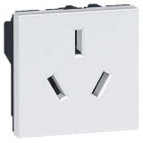 羅格朗開關插座 奧特 陶瓷白 三極插座模塊 16A 2M