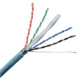 六類4對F/UTP屏蔽LSZH B1雙絞線纜(305米 淺藍色) 符合B1(d0,t0,a1)