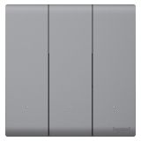 羅格朗智能家居 簡(jiǎn)悅BLE IOT 深砂銀 三位智能開關(guān)