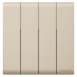 羅格朗智能家居 簡(jiǎn)悅BLE IOT 粉鉑金 四位智能開關(guān)