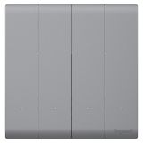 羅格朗智能家居 簡(jiǎn)悅BLE IOT 深砂銀 四位智能開關(guān)