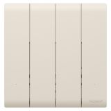 羅格朗智能家居 綺蘊(yùn)BLE IOT 奶油白 四位智能開(kāi)關(guān)