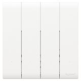 羅格朗智能家居 簡(jiǎn)悅BLE IOT 陶瓷白 四位零火場(chǎng)景開關(guān)