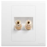 羅格朗開關插座 仕藝 陶瓷白 一位音箱插