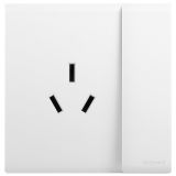 羅格朗開關(guān)插座 仕藝 陶瓷白 帶開關(guān)三扁插座 三孔帶開 10A