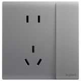 羅格朗開關(guān)插座 仕藝 深砂銀 帶開關(guān)連體二三插座 五孔帶開