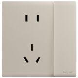 羅格朗開關(guān)插座 仕藝 粉鉑金 帶雙控開關(guān)連體二三插座 五孔帶開