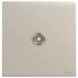 羅格朗開關(guān)插座 簡悅 粉鉑金 一位電視插