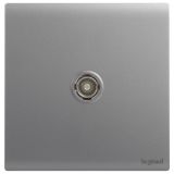 羅格朗開關(guān)插座 簡悅 深砂銀 一位電視插