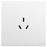 羅格朗開關(guān)插座 仕藝 陶瓷白 三扁插座 三孔插座 10A