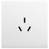 羅格朗開關插座 簡悅 陶瓷白 三扁插座 三孔插座 16A