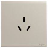 羅格朗開關(guān)插座 仕藝 粉鉑金 三扁插座 三孔插座 16A