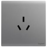 羅格朗開關(guān)插座 仕藝 深砂銀 三扁插座 三孔插座 16A