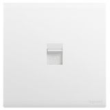 羅格朗開關插座 仕藝 陶瓷白 一位電話插