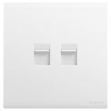 羅格朗開關插座 仕藝 陶瓷白 電話電腦插