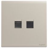 羅格朗開關插座 仕藝 粉鉑金 電話電腦插