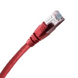 1米6A類屏蔽LSZH跳線(紅色)