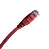 1m 6A UTP 跳線 LSZH 紅色