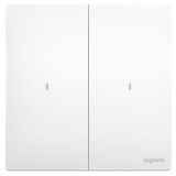 羅格朗智能家居 未萊IOT 陶瓷白 二位免零線智能開關