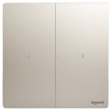 羅格朗智能家居 未萊IOT 粉鉑金 二位免零線智能開關