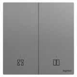 羅格朗智能家居 逸景Plus IOT 深砂銀 一位智能窗簾開關